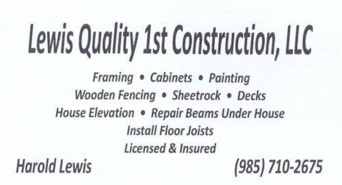 Lewis Quality 1st Construction, LLC