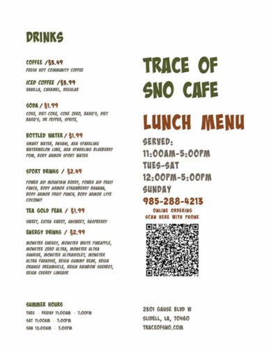 Trace of Sno Cafe